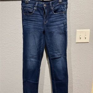 American Eagle Outfitters Dark Blue Skinny Jeans